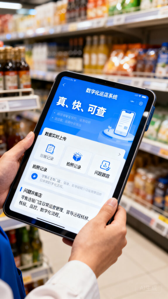 巡店系统三个字：真、快、可查