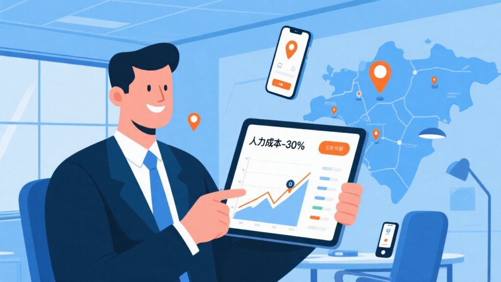老板必看：选对拜访打卡软件，降低30%人力成本