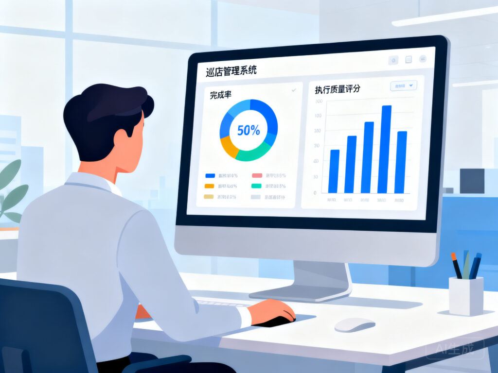 巡店完成率、执行质量怎么算？系统自动出报表