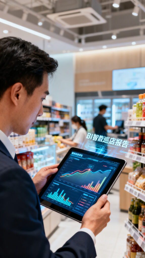 让高管看懂现场：带BI数据看板的智能巡店报告软件优势