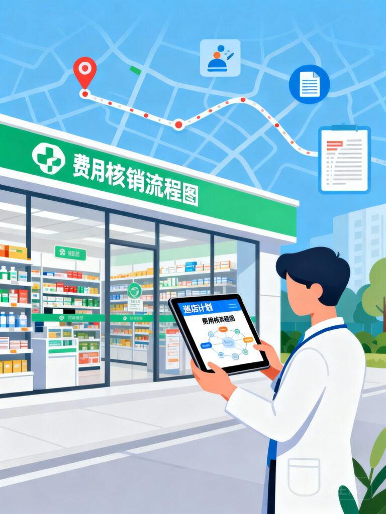 药企巡店拜访，从计划到费用核销的全流程怎么设计？