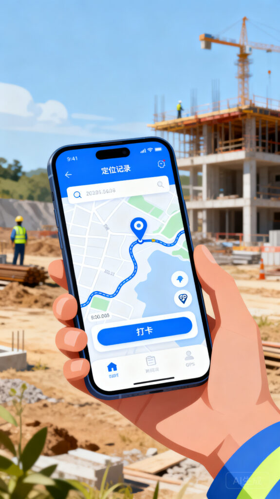 人员定位记录APP：自动保存位置、轨迹、打卡记录