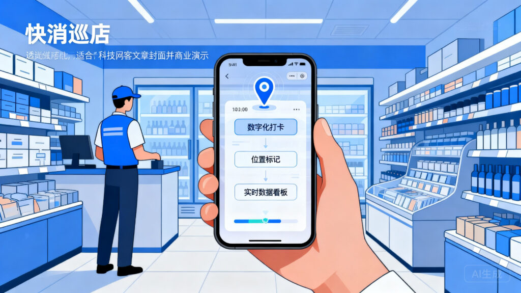 流程全透明：快消巡店软件如何解决虚假打卡