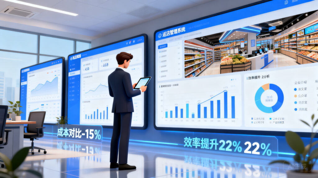 部署一套巡店管理系统怎么样？真实测算其带来的降本增效价值