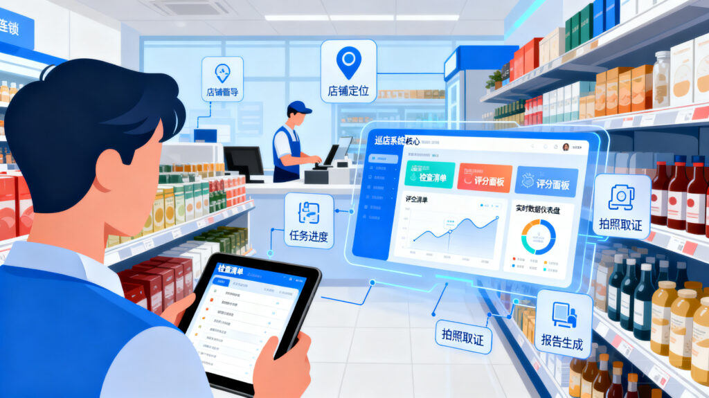 一套完整的连锁店巡店管理系统有哪些内容？核心功能模块拆解报告