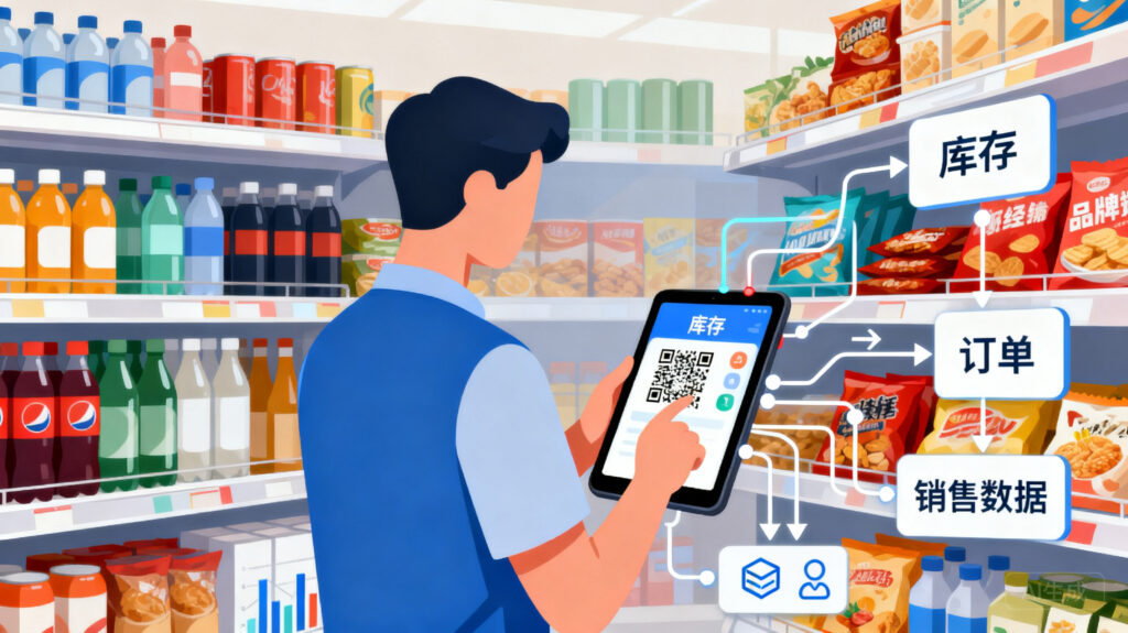 渠道数字化枢纽：快消品巡店管理软件打通渠道进销存数据链路