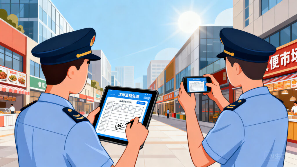 提升市监巡查效能：工商外勤人员管理的无纸化实战