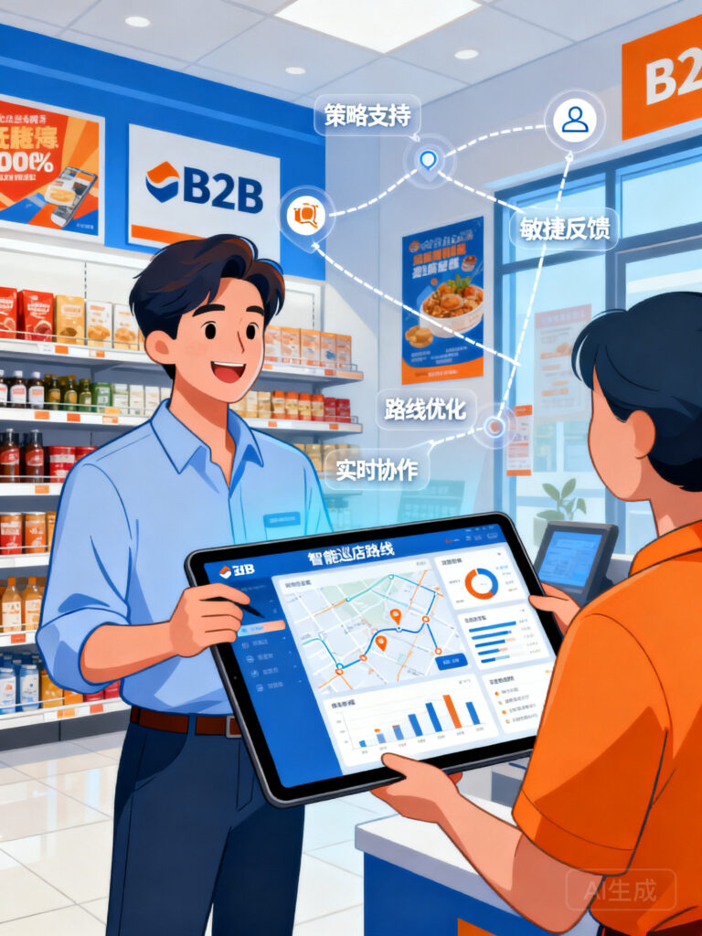 赋能而非监控：B2B企业如何做好业务员巡店管理与路线优化？