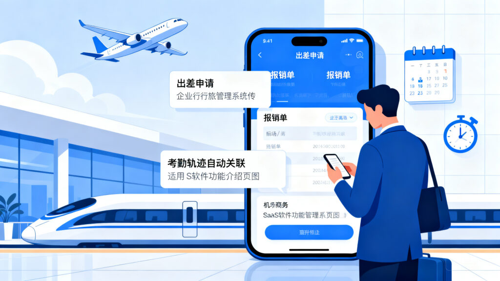 外勤出差考勤管理：如何将出差申请、差旅报销与考勤轨迹自动关联