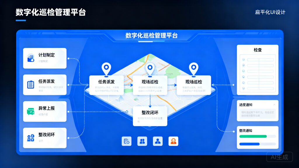 巡视巡检管理系统包含哪些模块？从计划到闭环完整解析