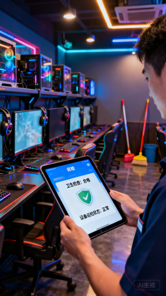 网咖/网吧巡店管理软件怎么选？聚焦卫生、设备巡检与夜班防违规