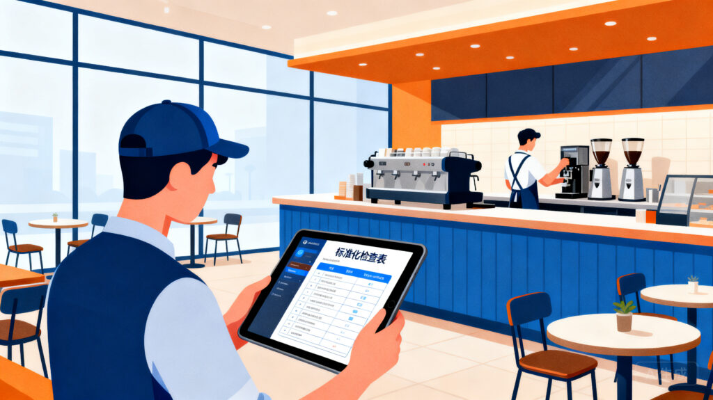 咖啡连锁门店标准化巡检，巡店系统选型与落地