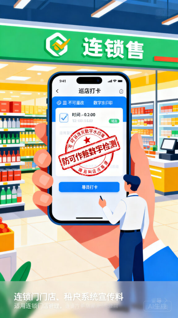 巡店系统哪家好？盯住两个能力：防作弊、真水印