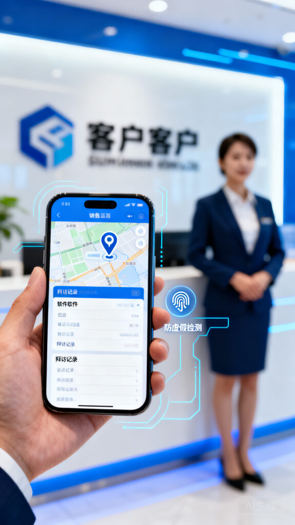 销售定位管理软件：防虚假拜访、自动生成拜访记录