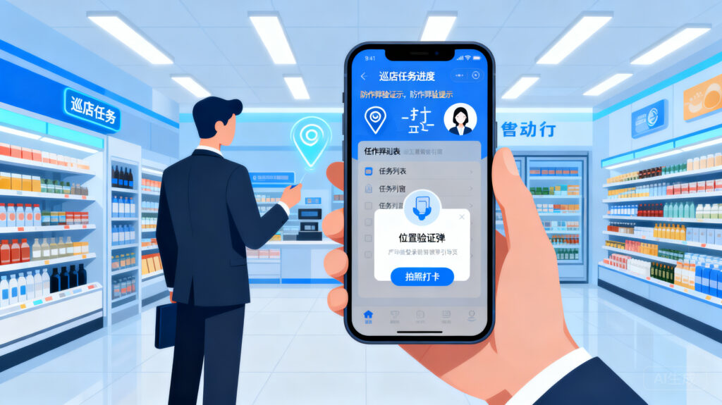 业务员巡店防作弊+任务执行，一个系统全搞定