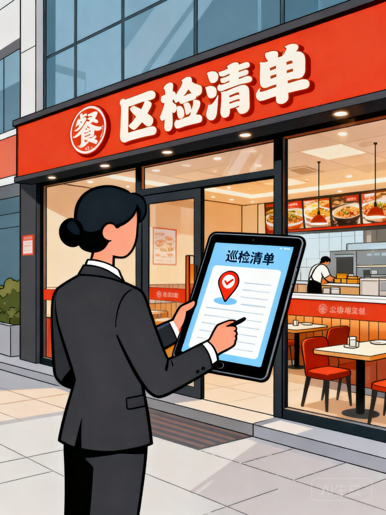 餐饮巡店外勤考勤：如何确保区域督导准时到店并完成巡检清单？