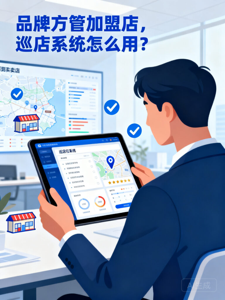 品牌方管加盟店，巡店系统怎么用？