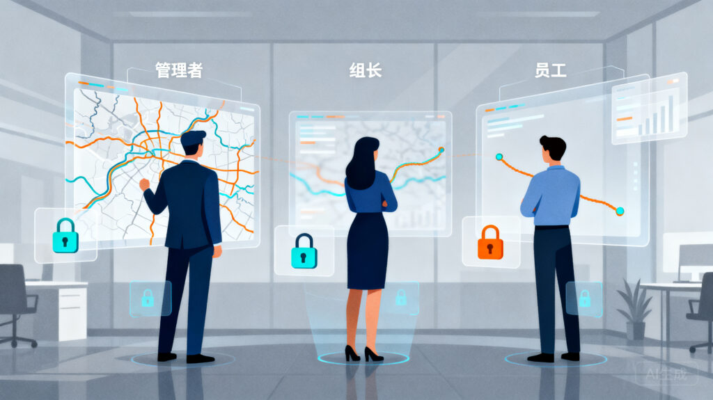 轨迹查询权限分级设计：管理者、组长、员工各看什么