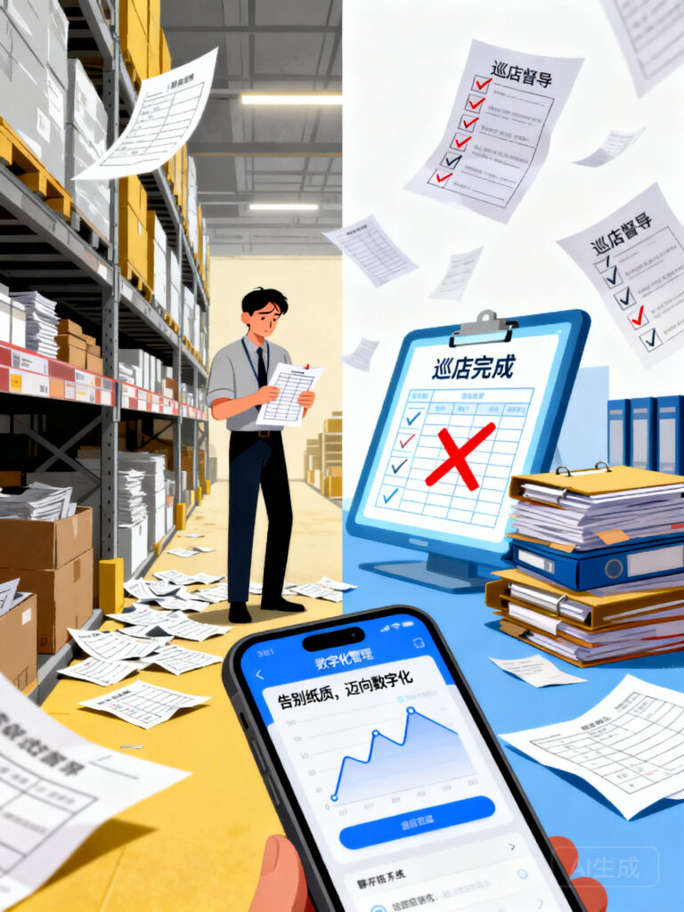 纸质表格满天飞？传统巡店管理问题及解决办法全解析