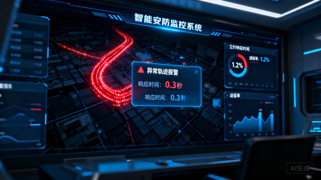 轨迹异常报警系统实测：响应速度、误报率对比