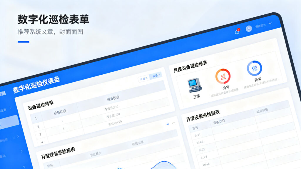 月度巡检管理系统有哪些？推荐这5款主流方案