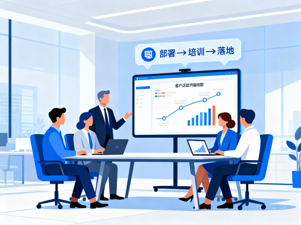 客户拜访管理软件实施指南：从部署到全员落地三步走