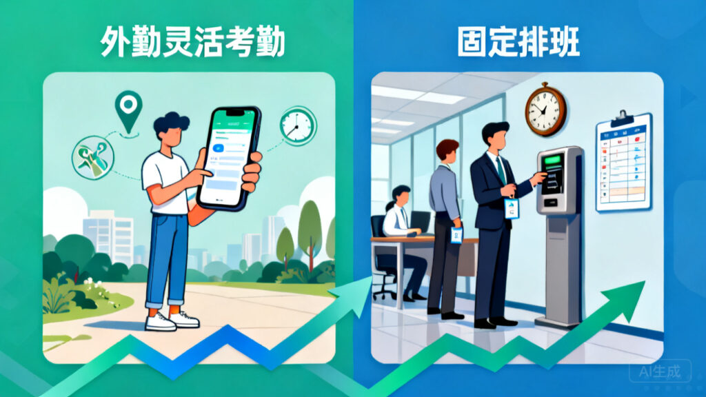 对比：外勤灵活考勤与固定排班，企业效率提升的关键差异