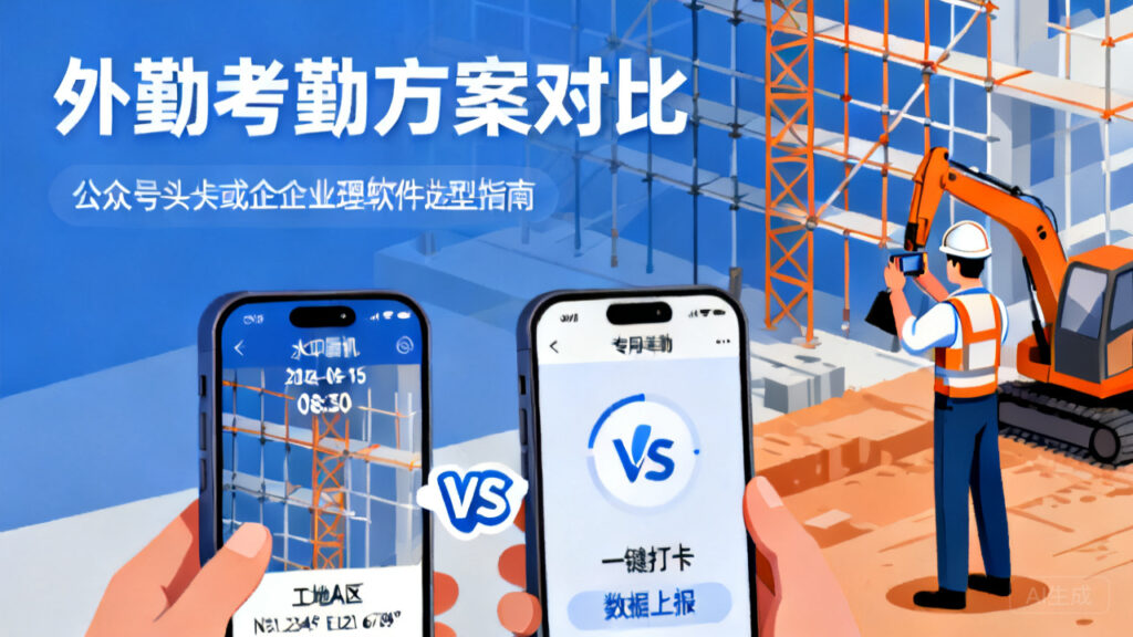 外勤考勤拍照选哪种方案？对比水印相机与专用APP的适用场景