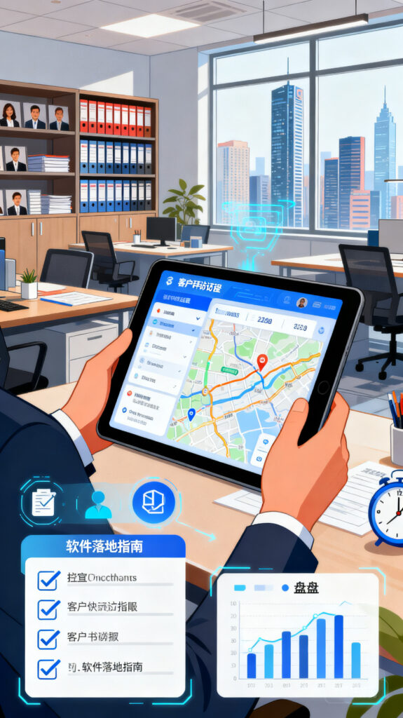 销售员客户拜访管理软件落地指南：从配置到复盘的四步方法
