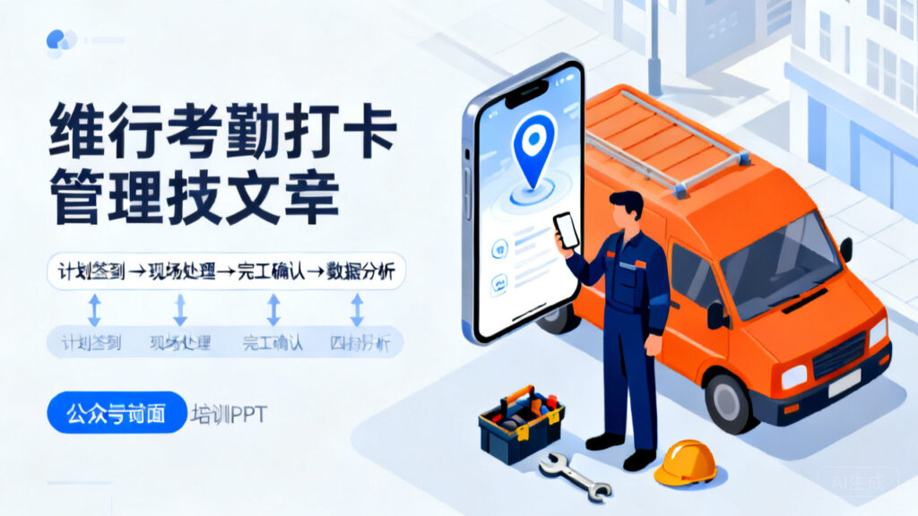 维修工程师外勤考勤怎么做？4步建立闭环管理流程
