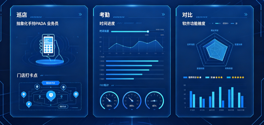 快消品业务员管理工具对比：2026年巡店考勤软件哪家强？