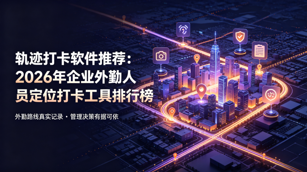轨迹打卡软件推荐：2026年企业外勤人员定位打卡工具榜单