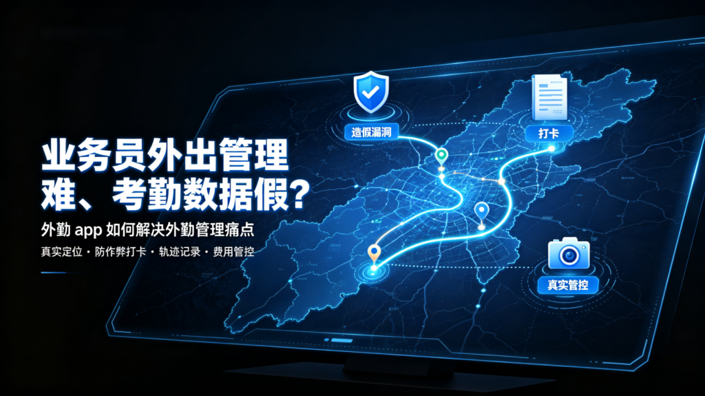 业务员外出管理难、考勤数据假？外勤 app 如何解决外勤管理痛点