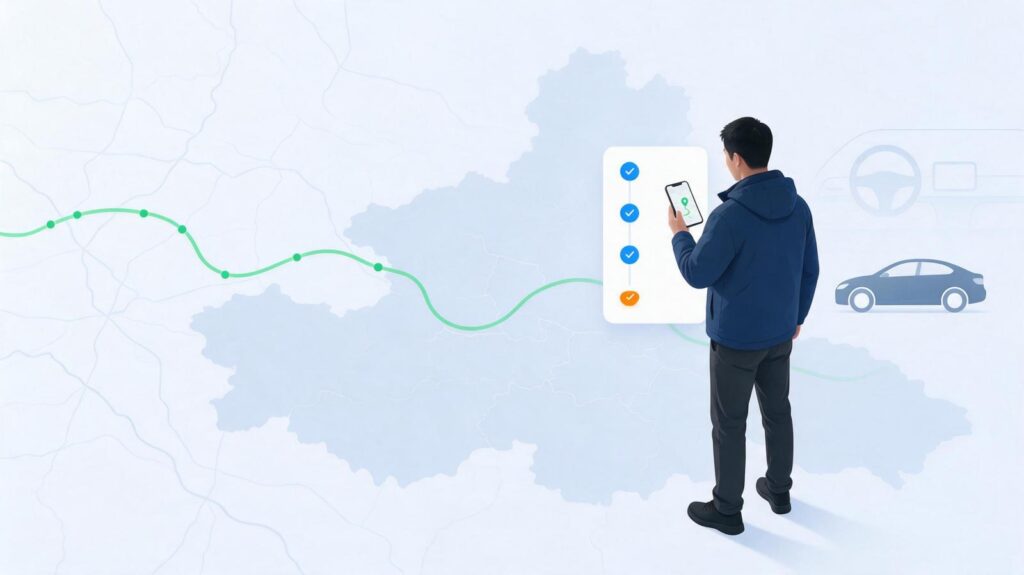 临时出车没有目的地，行程报销系统怎么记？