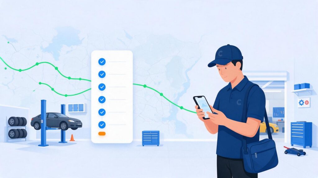 汽配业务员跑修理厂，外勤打卡app怎么把到店频率管清楚？