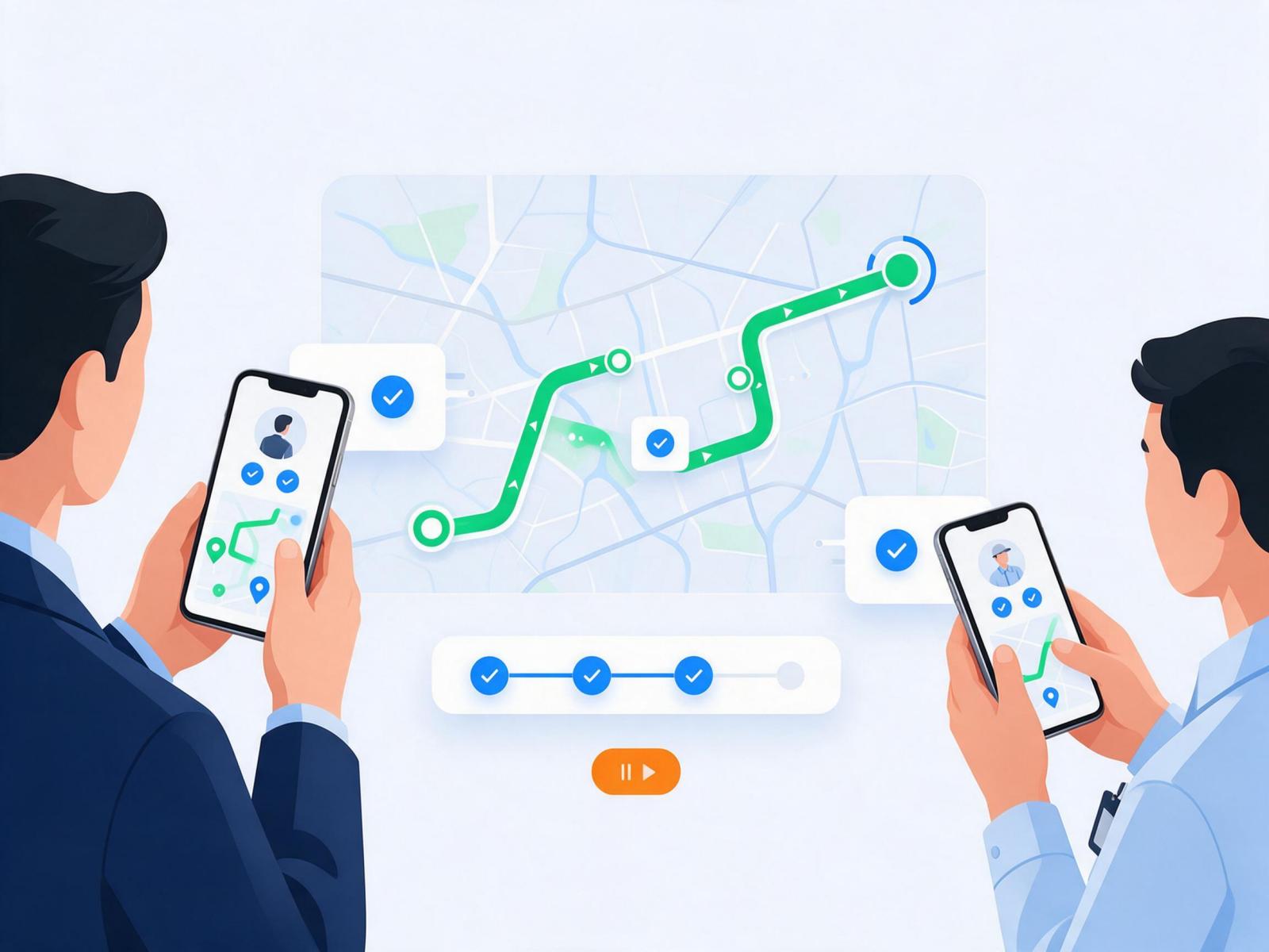 管理端与员工端协同示意图