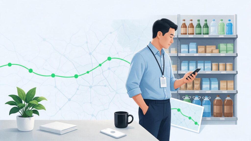 快消巡店系统的检查项怎么分场景建？陈列、库存、促销模板参考