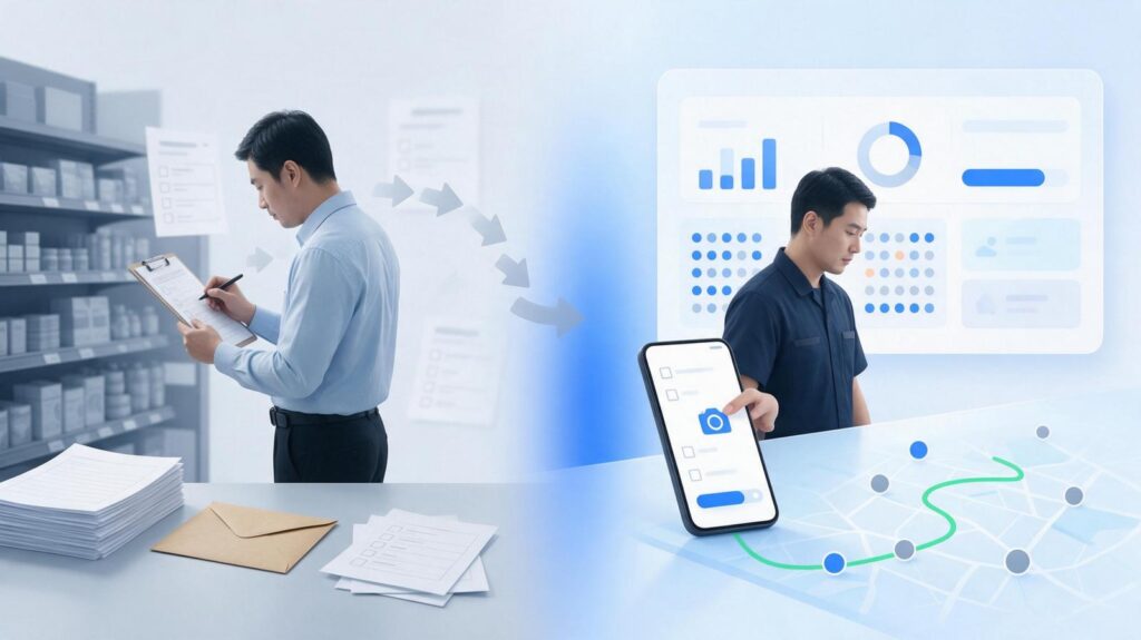 巡店管理app对比纸质巡店表：数据差在哪，为什么总部要换