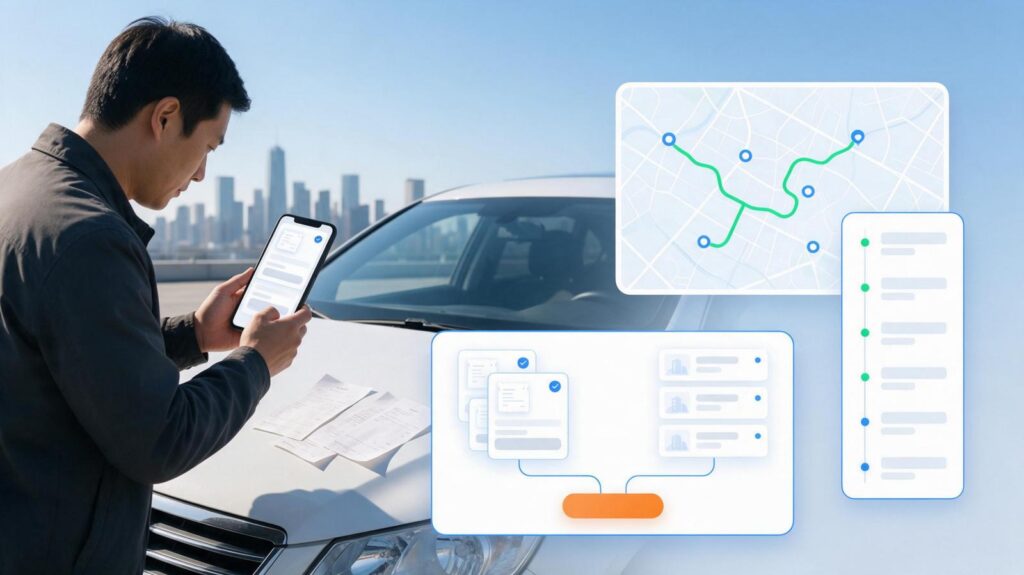 外勤费用报销如何少手工整理？AI 助理分别汇总行程和票据