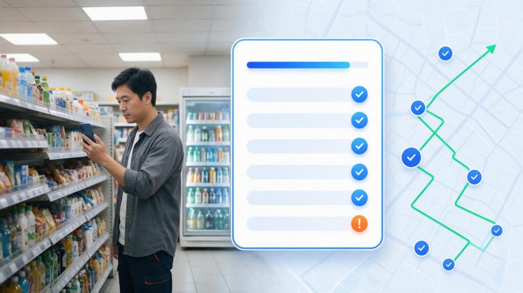 快消巡店系统怎么保证"每家店都按计划巡到"？线路与点位安排