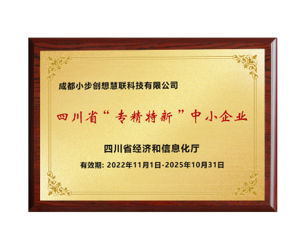 国家认证专精特新企业 证书